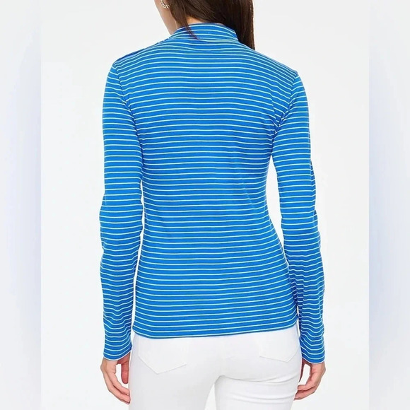 J. Crew Striped mockneck ribbed top 100% cotton in size S - Picture 14 of 15